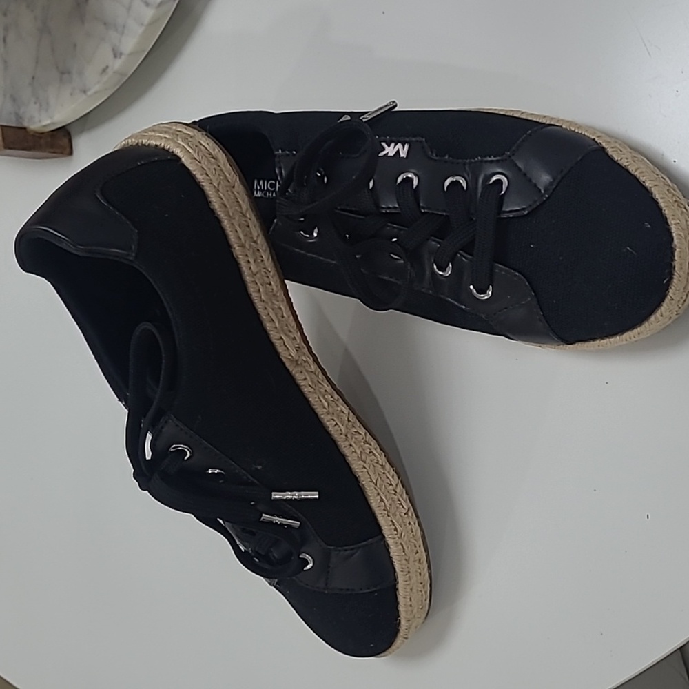 Michael Kors Black Canvas Sneakers